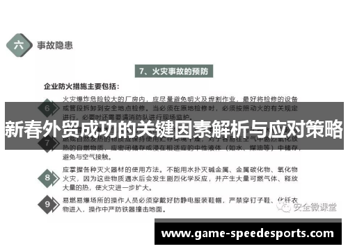 新春外贸成功的关键因素解析与应对策略