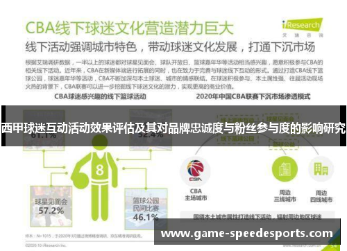 西甲球迷互动活动效果评估及其对品牌忠诚度与粉丝参与度的影响研究 西甲球迷互动活动效果评估及其对品牌忠诚度与粉丝参与度的影响研究